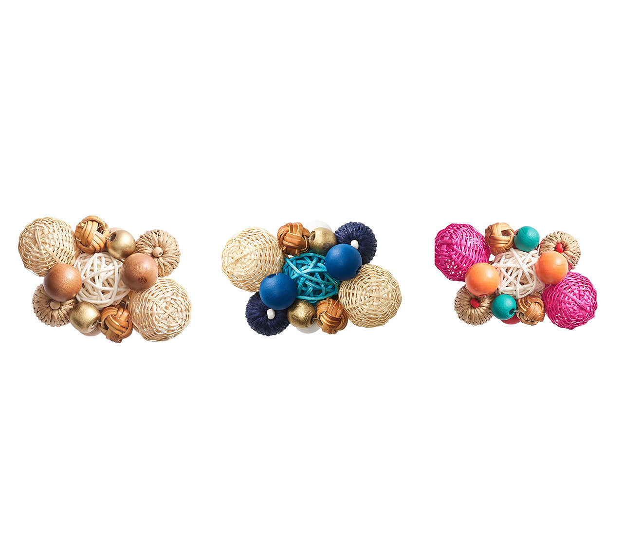 Java Napkin Rings, Set of 4