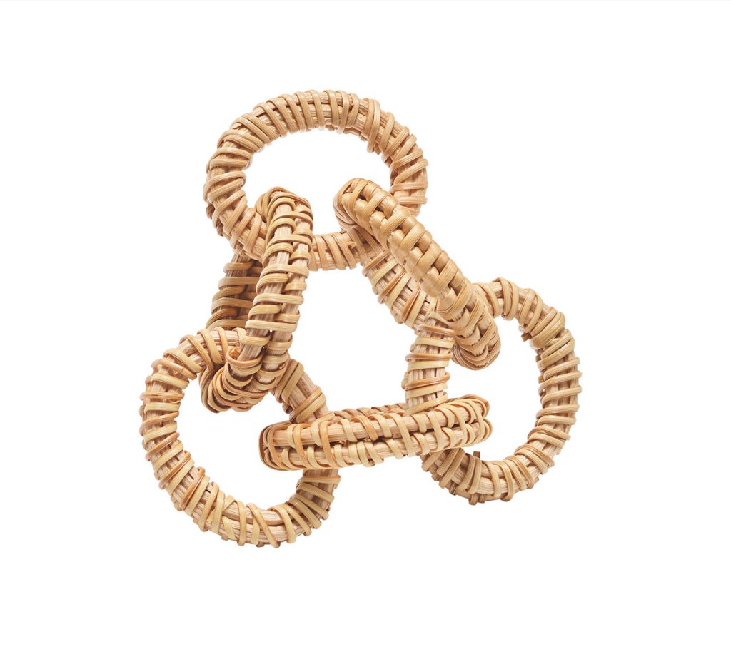 Kim Seybert, Inc.Rattan Link Napkin Ring in Natural, Set of 4Napkin Rings