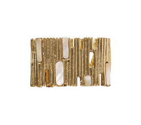 Kim Seybert Luxury Matrix Napkin Ring in Gold