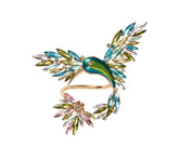 Kim Seybert Luxury Hummingbird Napkin Ring in Multi in a Gift Box