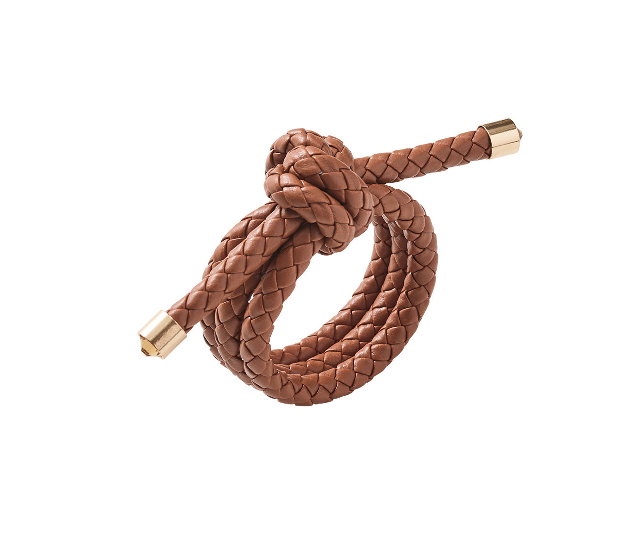 Rope Knot Napkin Ring in Brown