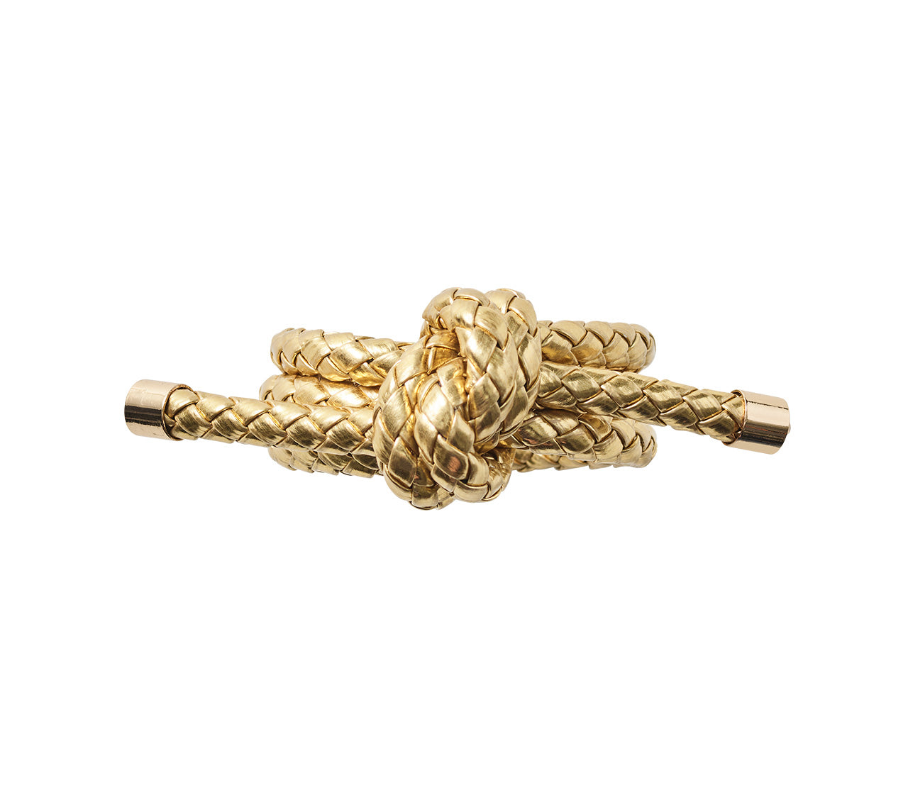 Rope Knot Napkin Ring in Gold, Set of 4