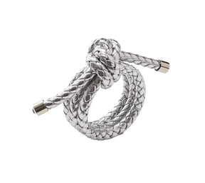 Rope Knot Napkin Rings in Metallic Tones