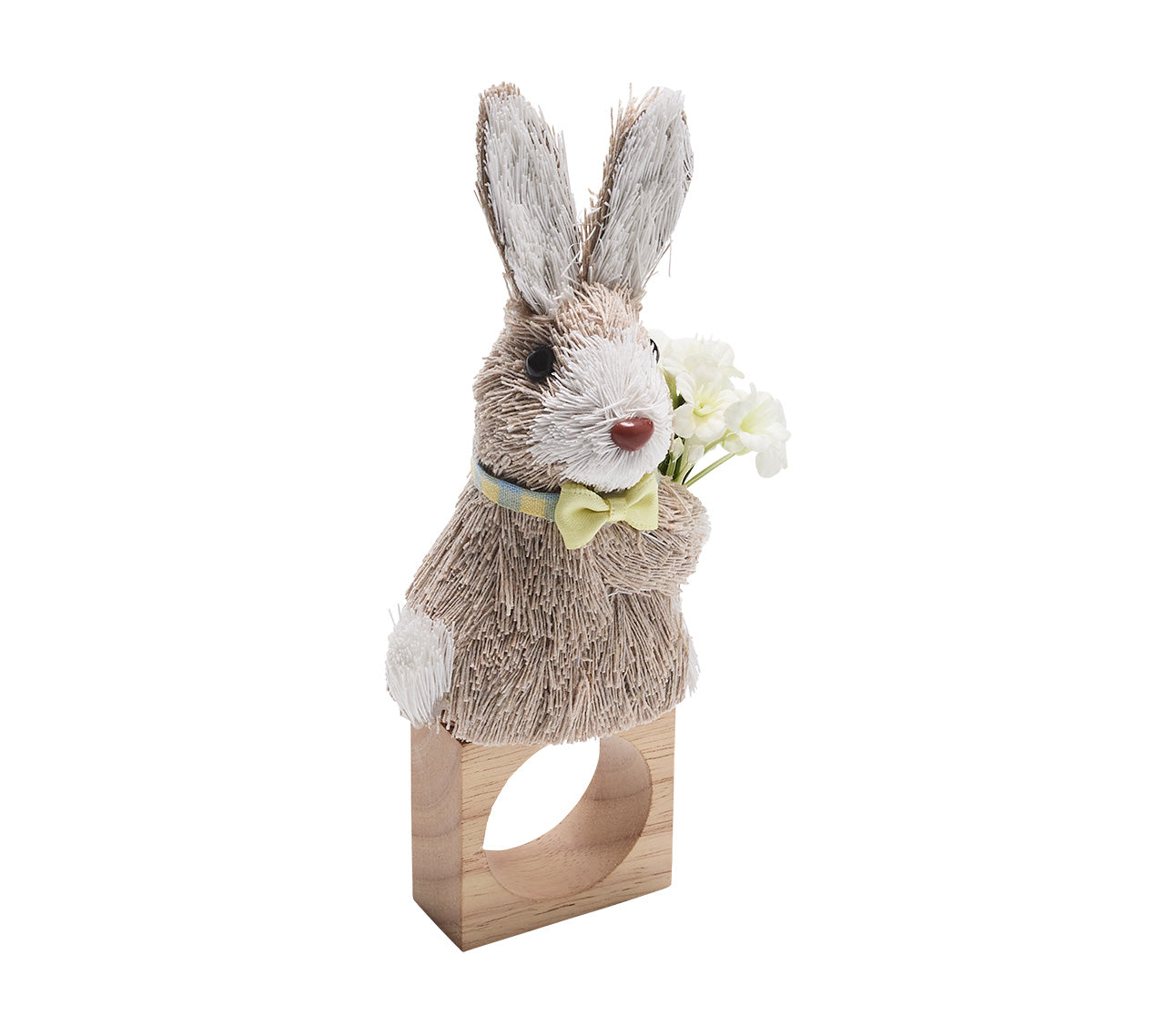 Easter Bunny Napkin Ring in Multi, Set of 4