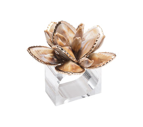 Beachcomber Napkin Ring in Natural, Set of 4 in a Gift Box