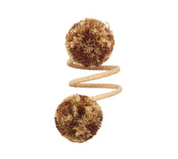 Casbah Napkin Ring in Natural & Brown, Set of 4