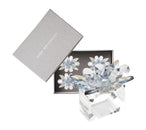 Spectra Napkin Ring in Glacier Blue, Set of 4 in a Gift Box