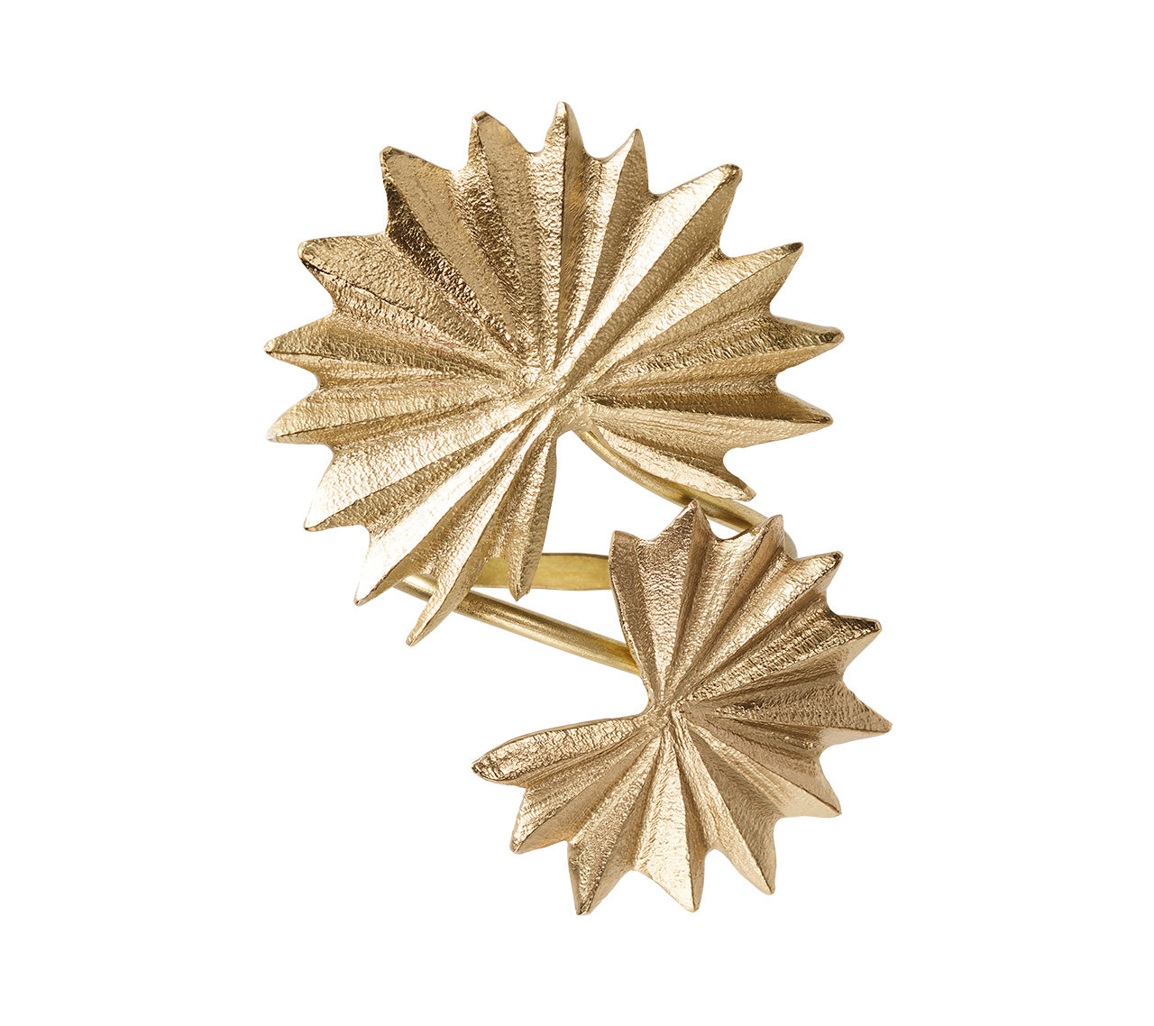 Palmera Napkin Ring in Gold, Set of 4
