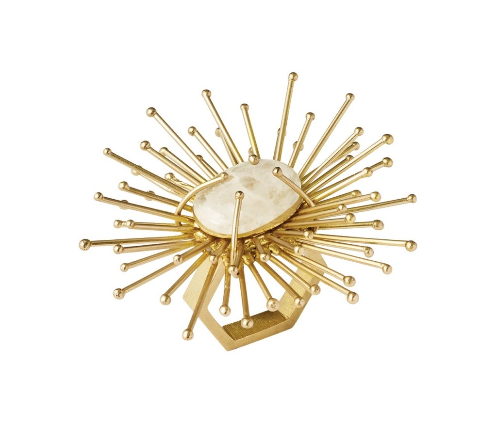 Flare Napkin Ring Gold Set 4