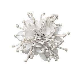 Starburst Napkin Ring in White, Set of 4