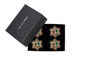 Bijoux Napkin Ring in Multi, Set of 4 in a Gift Box