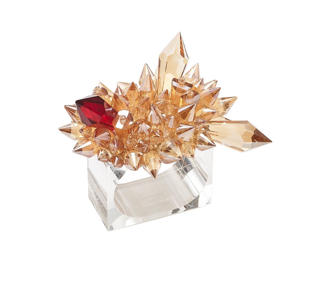 KIM SEYBERT Baccarat ナプキンリング Zénith Napkin Rings in Red in a Gift Box | Kim Seybert テーブル用品