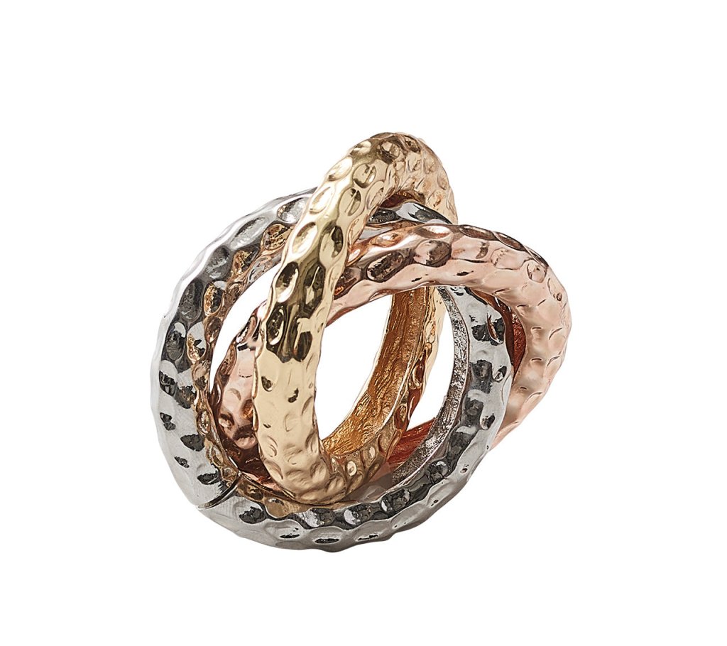 Kim Seybert, Inc.Trinity Napkin Ring in Multi, Set of 4 in a Gift BoxNapkin Rings