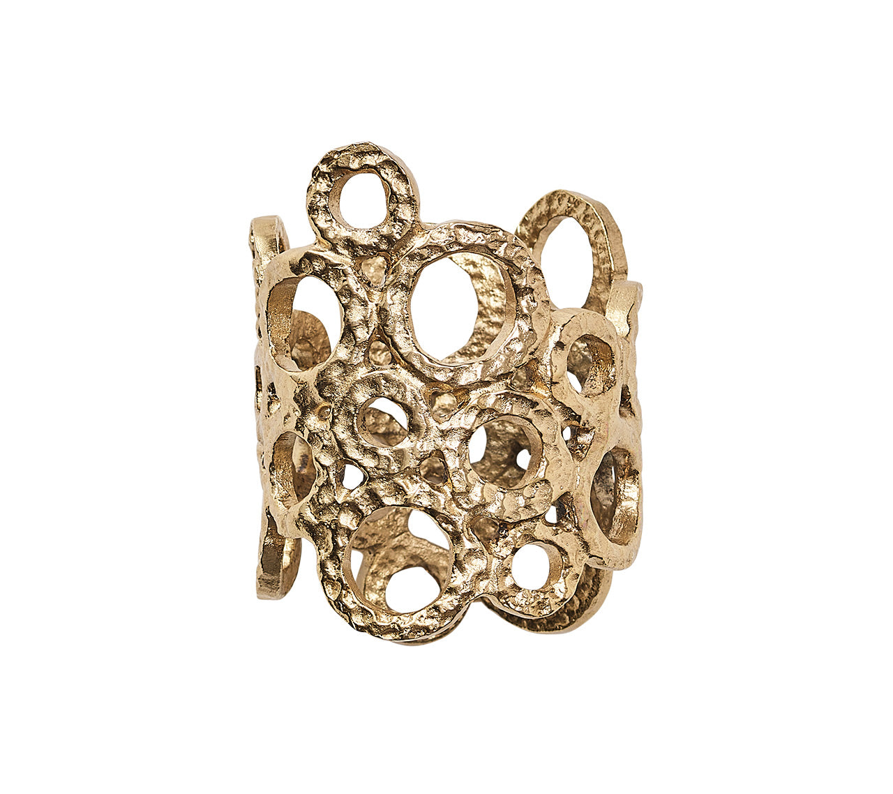 Orbit Napkin Ring in Gold, Set of 4