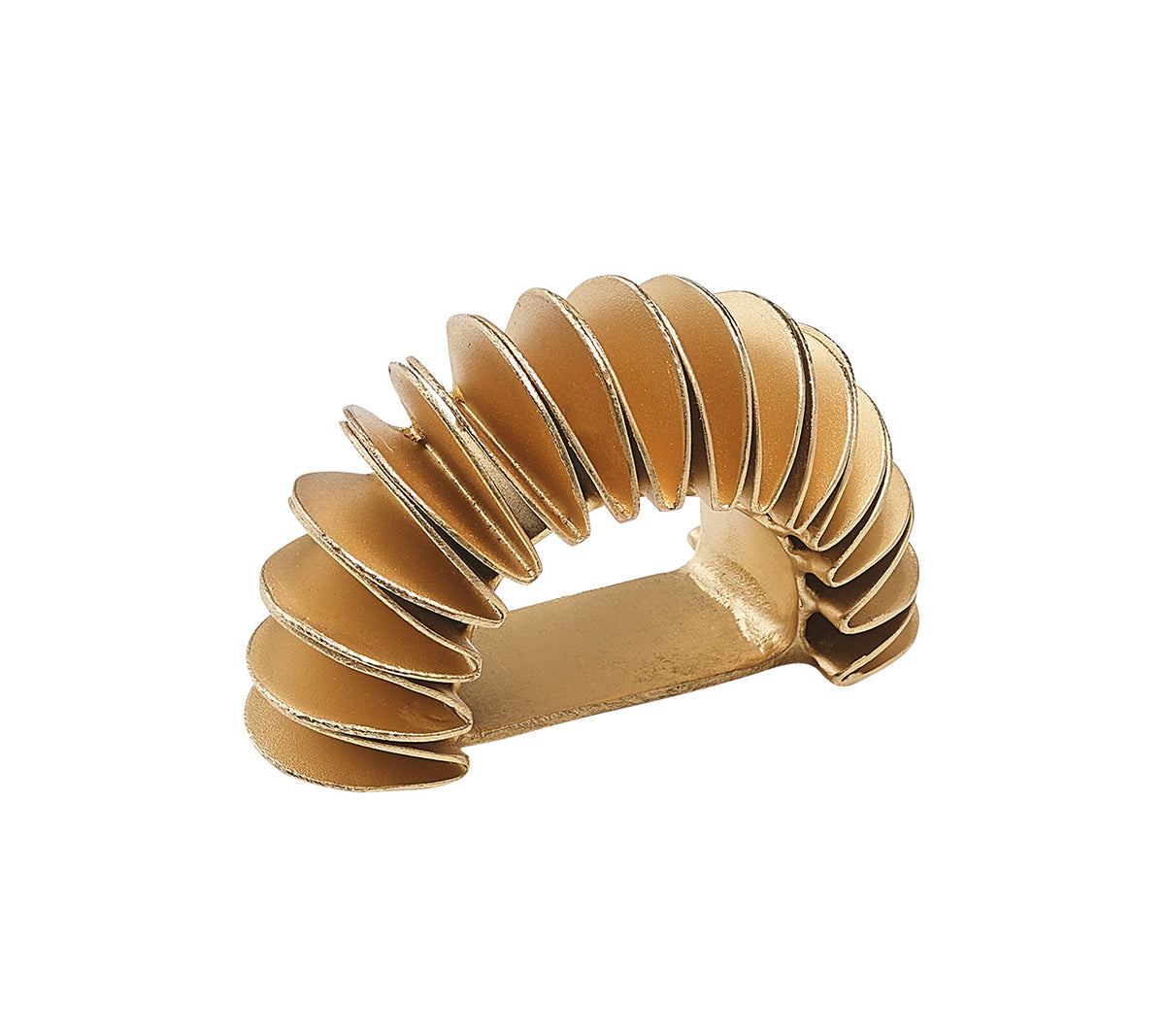 Kim Seybert Luxury Demilune Napkin Ring in Gold