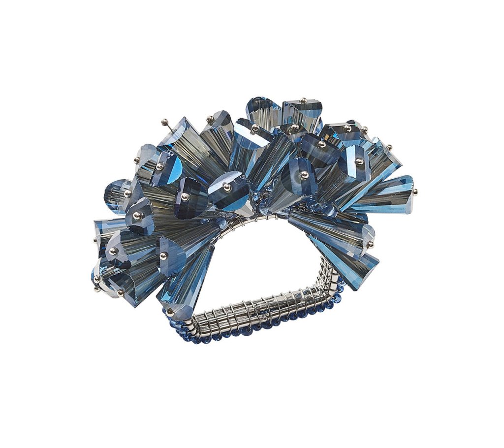 Kim Seybert, Inc.Dazzle Napkin Ring in Midnight, Set of 4Napkin Rings