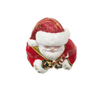 Santa Napkin Ring in Red & White, Set of 4 in a Gift Box