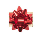 Holiday Bow Napkin Ring in Red & Gold, Set of 4 in a Gift Box