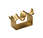Wave Napkin Ring in Gold, Set of 4