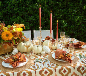 Kim Seybert, Inc.Watercolor Ikat Tablecloth in RustTablecloths