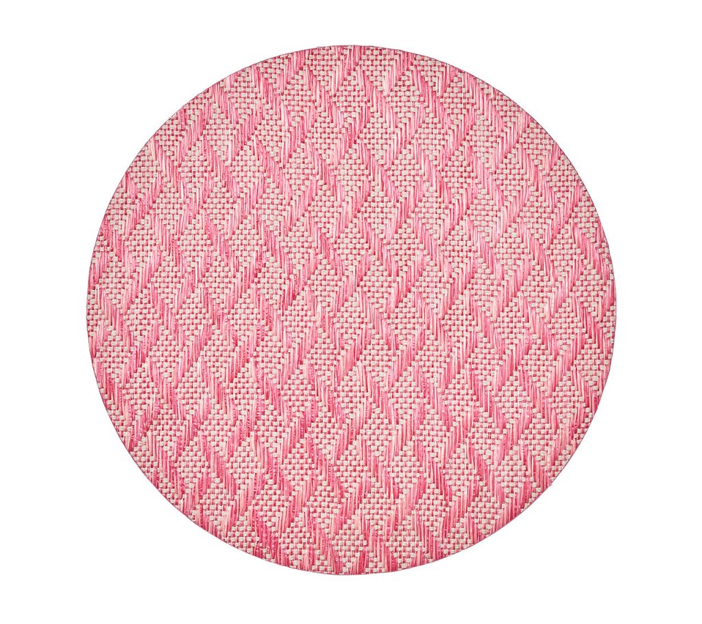 Sample: Basketweave Placemat in Blush & Pink