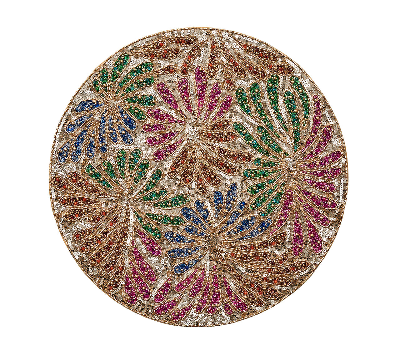 Fireworks Placemat in Gold & Multi, Set of 2