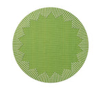 Dream Weaver Placemat in Green & White, Set of 4