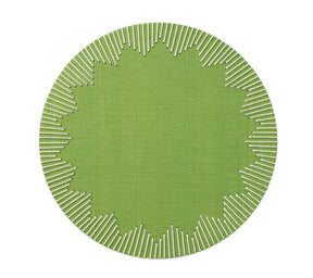 Dream Weaver Placemat in Green & White, Set of 4