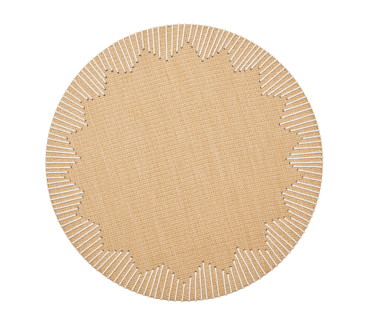Sample: Dream Weaver Placemat in Natural & White