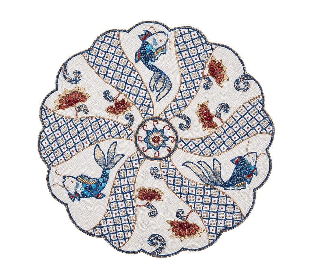 Kim Seybert, Inc.Orient Placemat in White & Multi, Set of 2Placemats