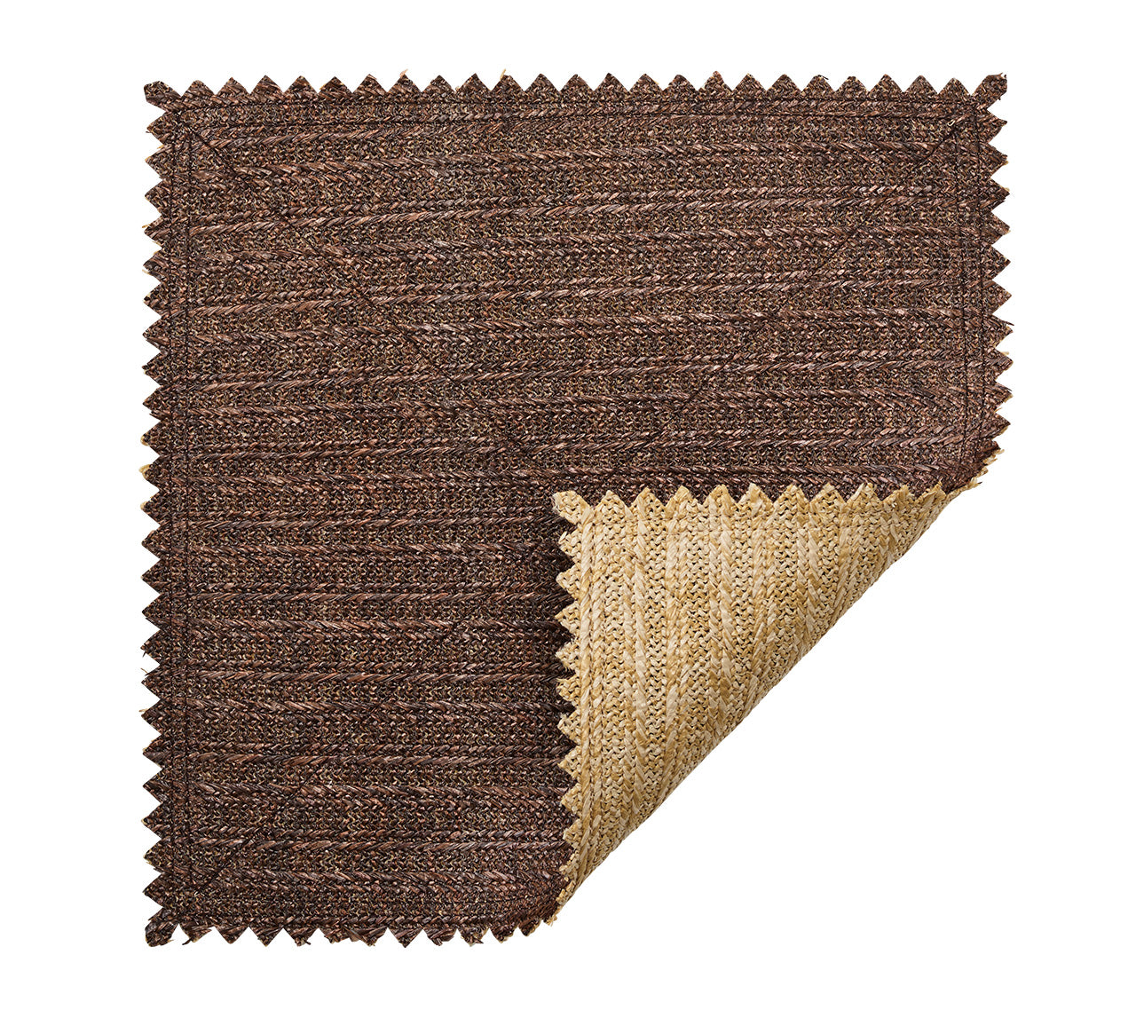 Vista Reversible Placemat in Natural & Brown, Set of 4