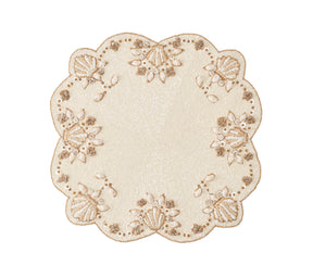 Beachcomber Placemat in Natural, Ivory & Gold, Set of 2