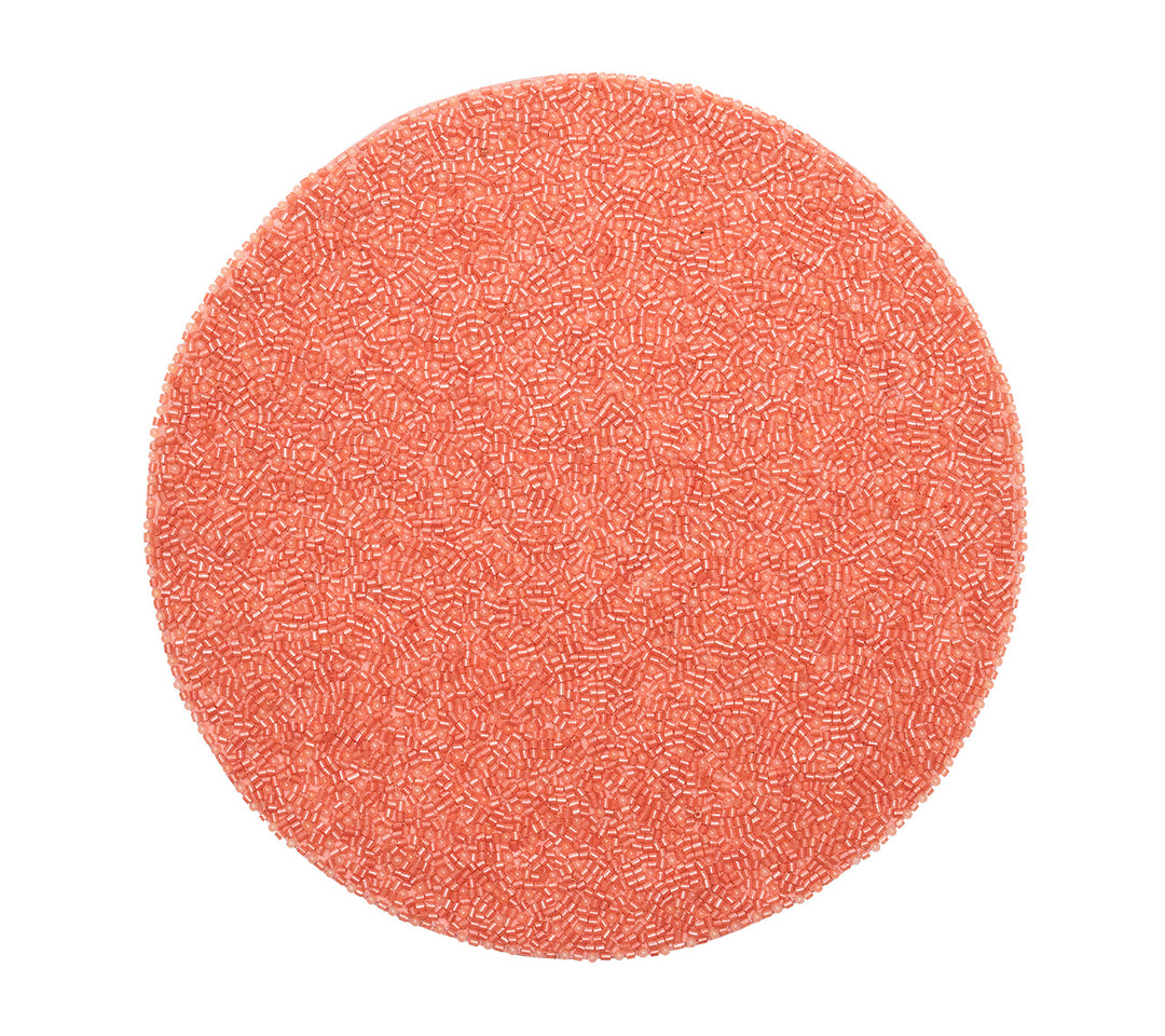 Perennial Placemat in Coral, Set of 2