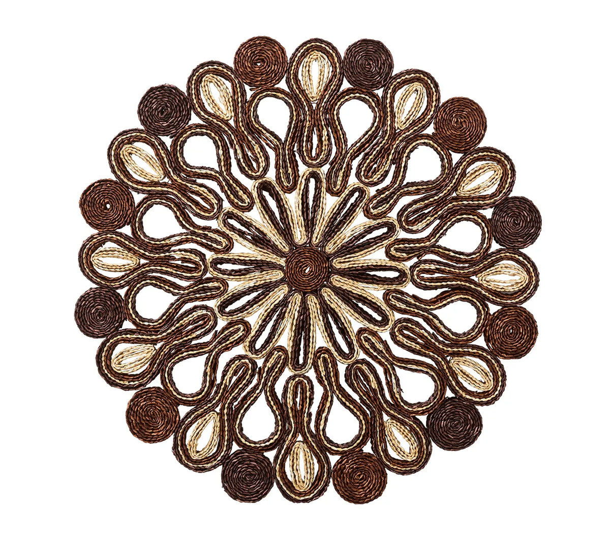 Marisol Placemat in Brown & Natural, Set of 4
