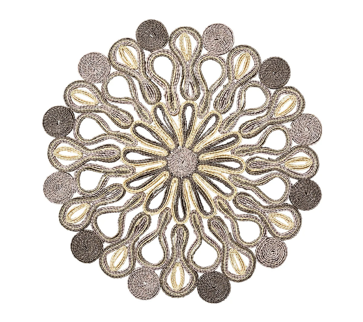 Marisol Placemat in Natural & Gray, Set of 4