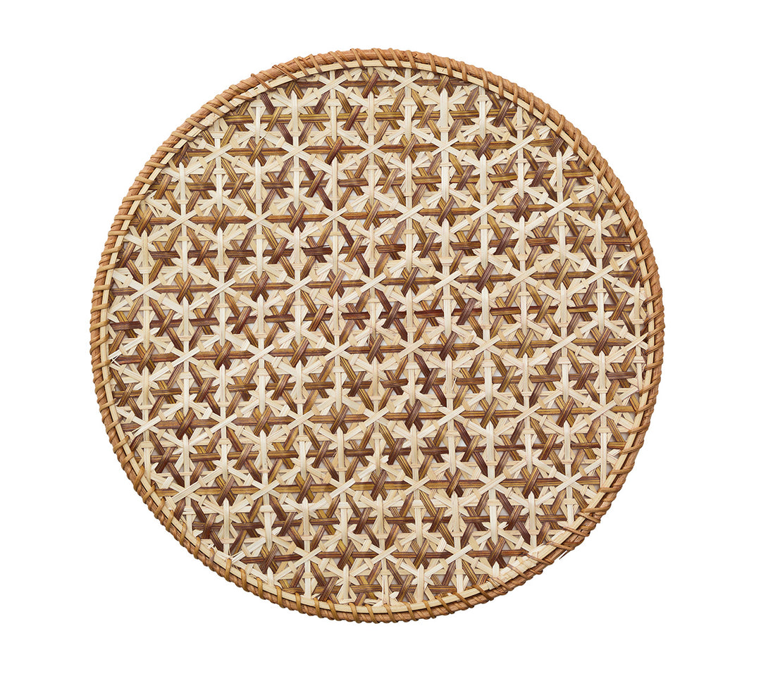 Lanai Placemat in Natural & Brown, Set of 4