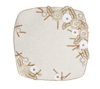 Bramble Placemat in Ivory, Natural & Gold, Set of 2