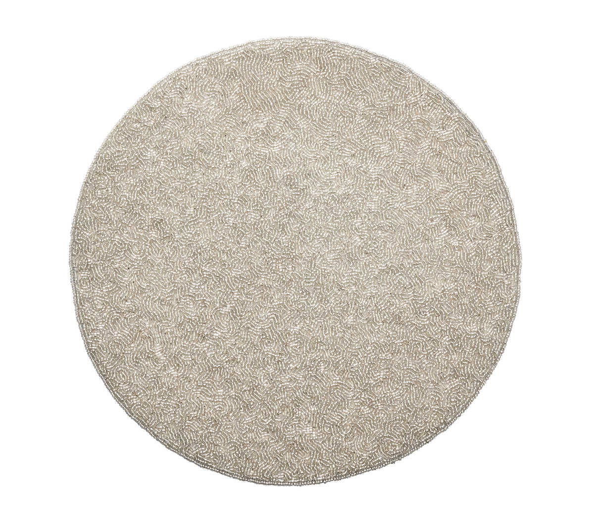 Sample: Vermicelli Placemat in Silver & Crystal