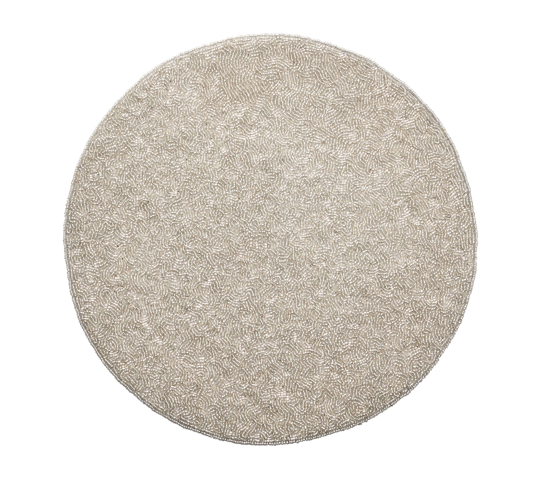 Sample: Vermicelli Placemat in Silver & Crystal