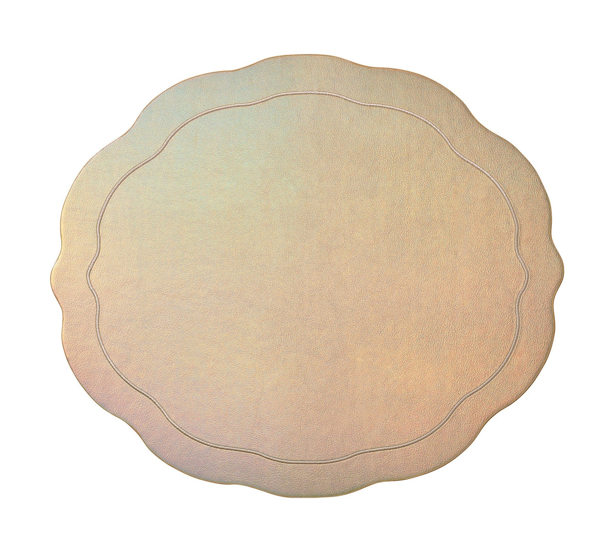 Sample: Tailored Placemat in Iridescent & Champagne