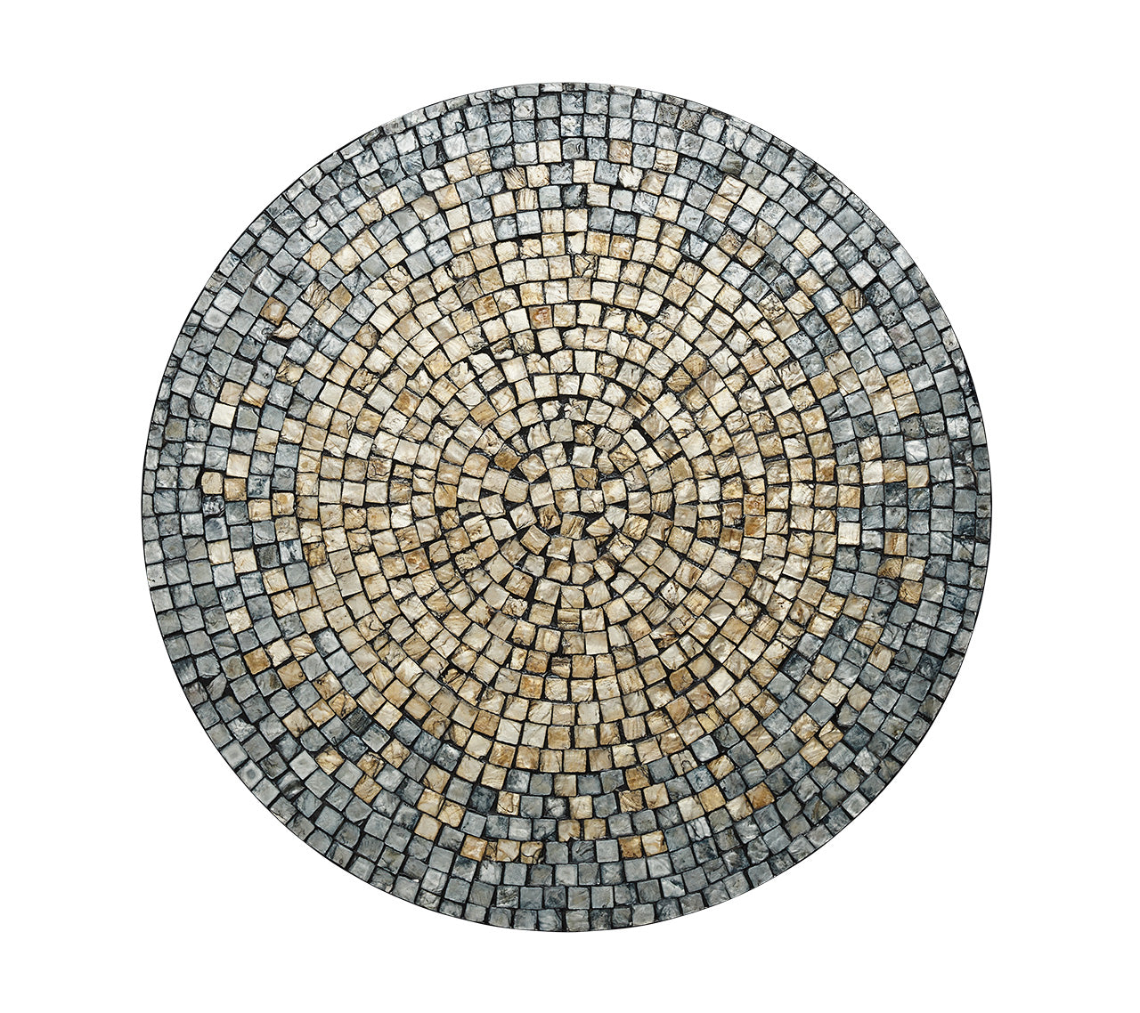 Kim Seybert Luxury Shell Mosaic Placemat in Gray & Taupe