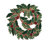 Tidings Placemat in Red, Green & Gold, Set of 2