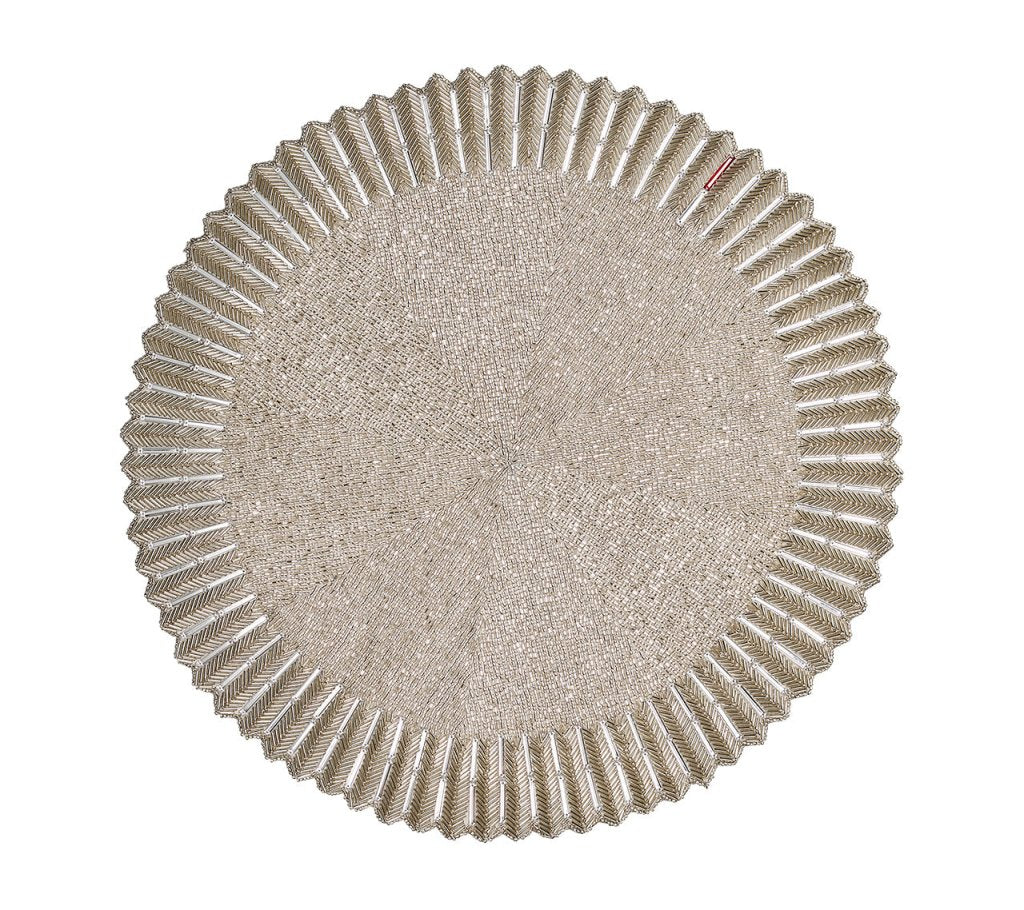 Sample: Etoile Placemat in Crystal & Silver, Set of 2 in a Gift Box