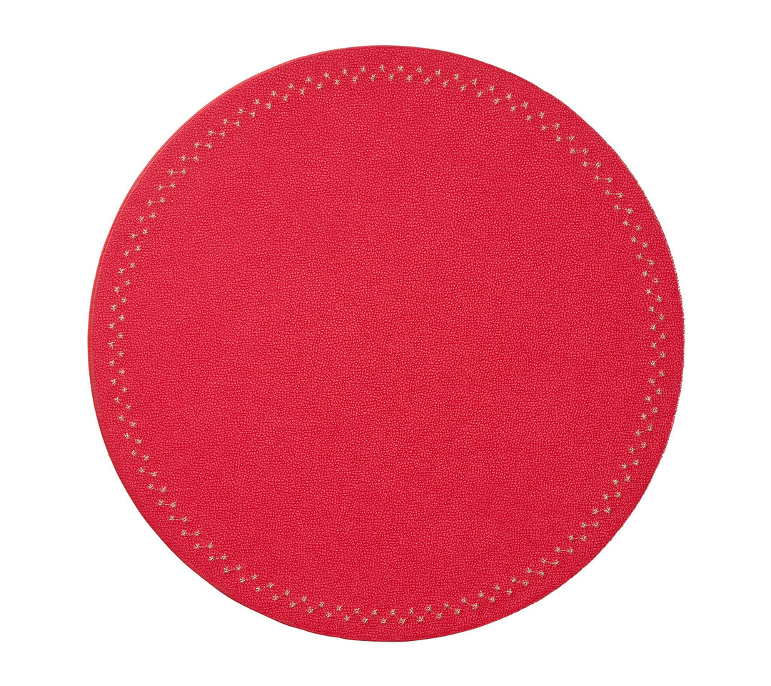 Starry Night Placemat in Red, Set of 4