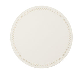 Starry Night Placemat in White & Gold, Set of 4