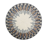 Diadem Placemat in Ivory & Blue, Set of 2