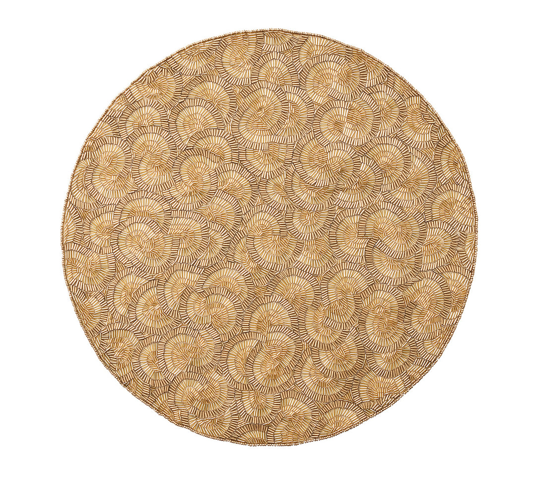 Lune Placemat in Gold, Set of 2