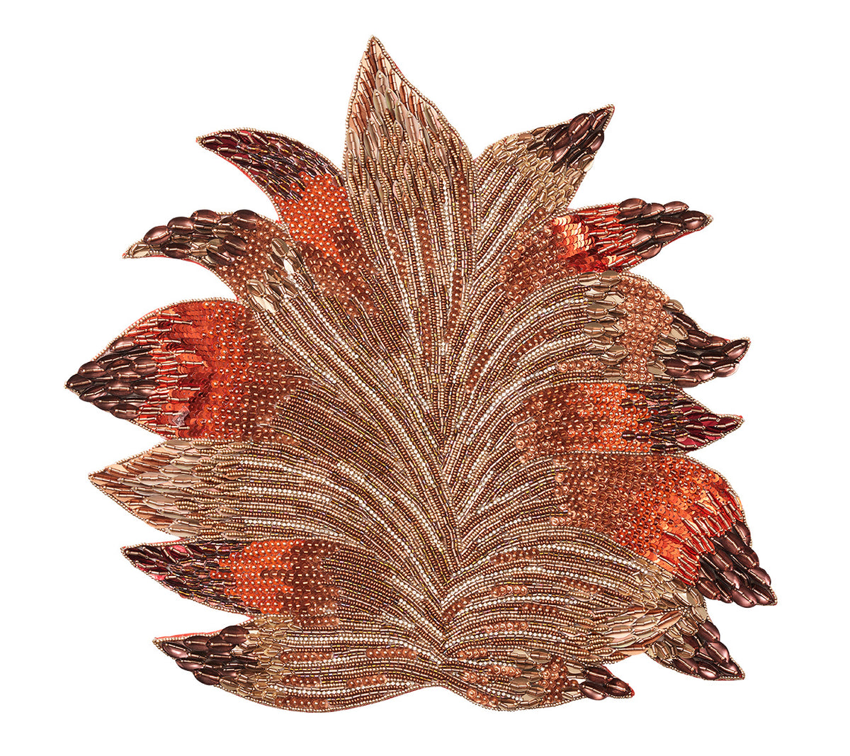 Harvest Placemat in Brown & Orange, Set of 2