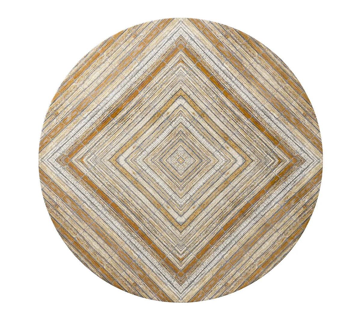 Russet Placemat in Gold & Silver, Set of 4