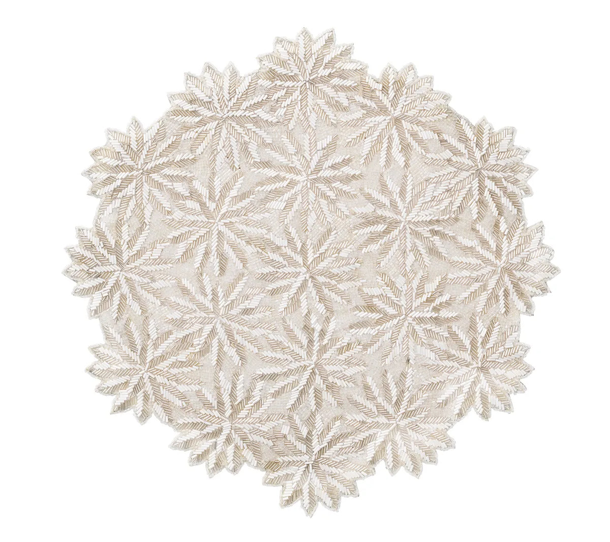 Winter Lace Placemat in Silver & Crystal, Set of 2